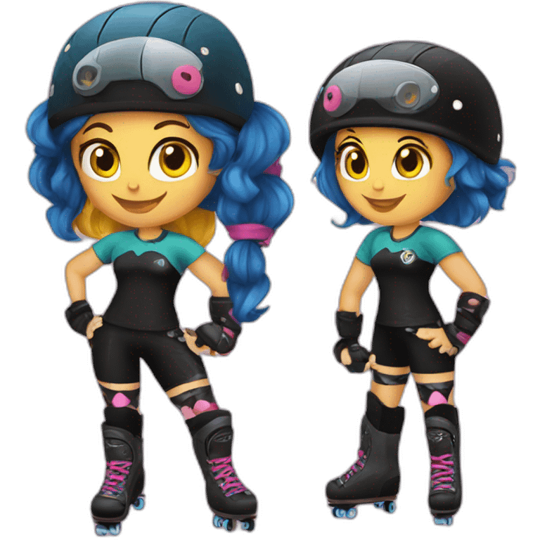 roller derby team emoji