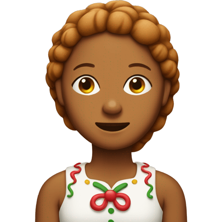 gingerbread woman emoji