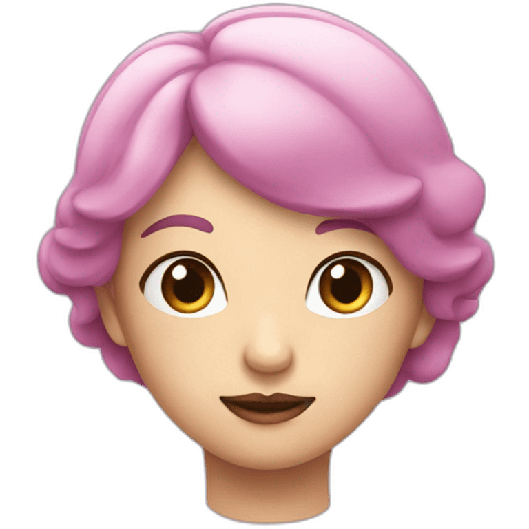 Coeur mauve et rose emoji