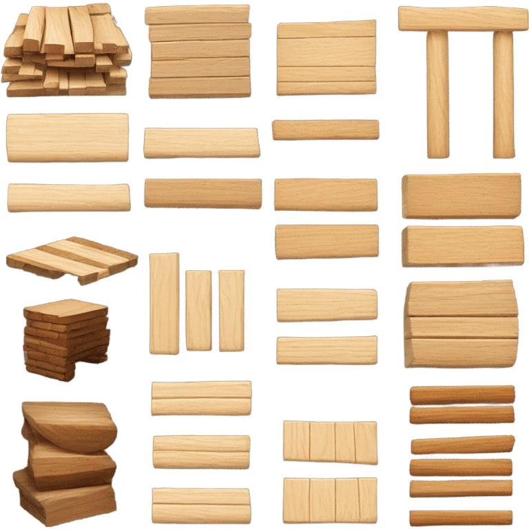 building material wood emoji