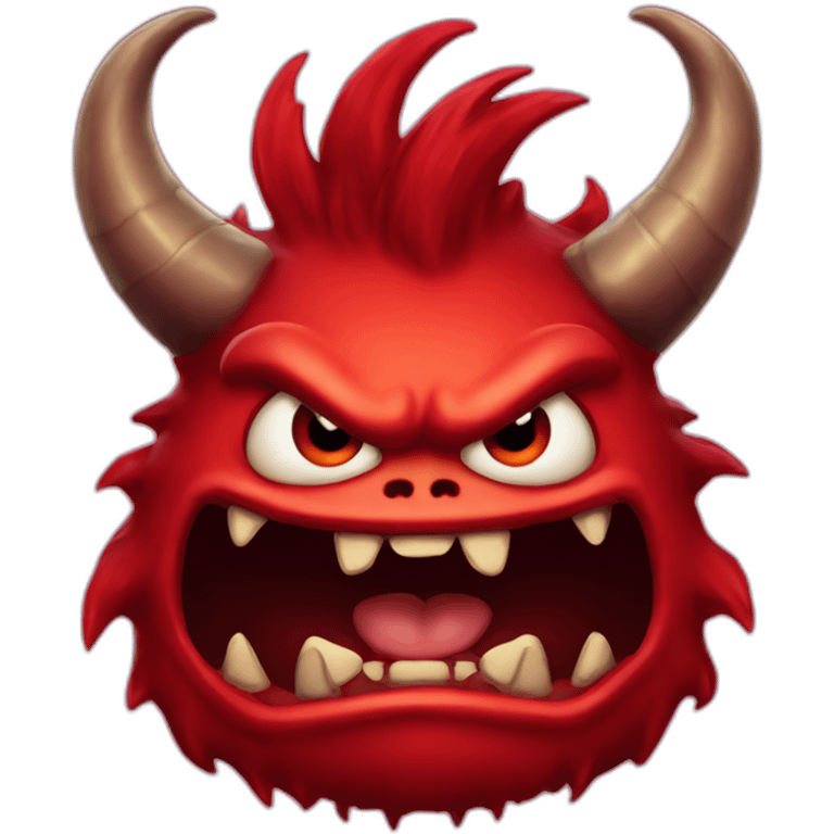 diable rouge monster emoji