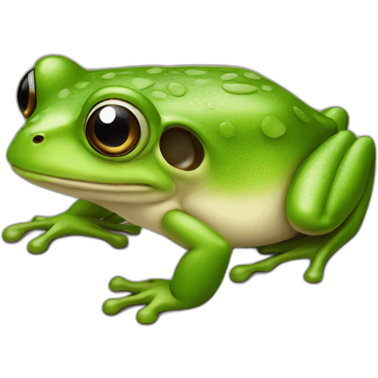 frog, very detailed emoji