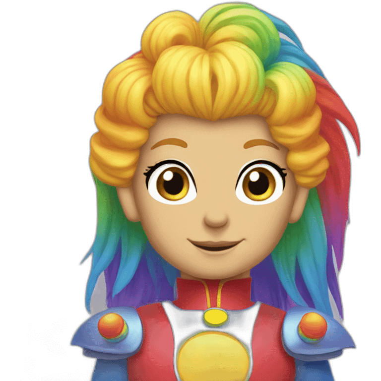 Rainbow brite cartoon emoji