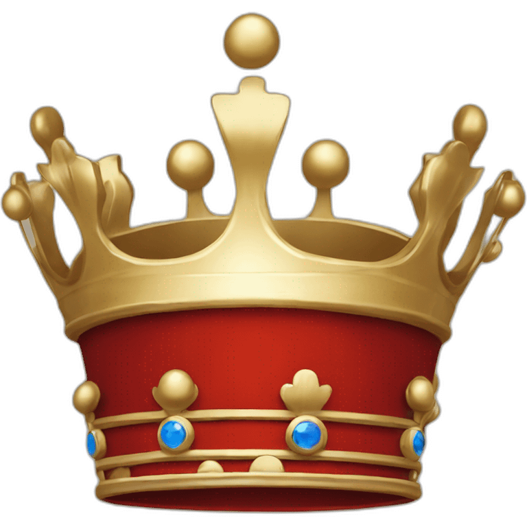 red single english crown emoji