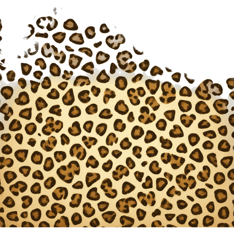 One emoji leopard print heart emoji