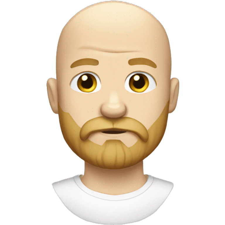 White boxer, bald, blonde bearded  emoji