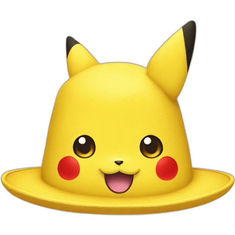 Pikachu chapeau emoji