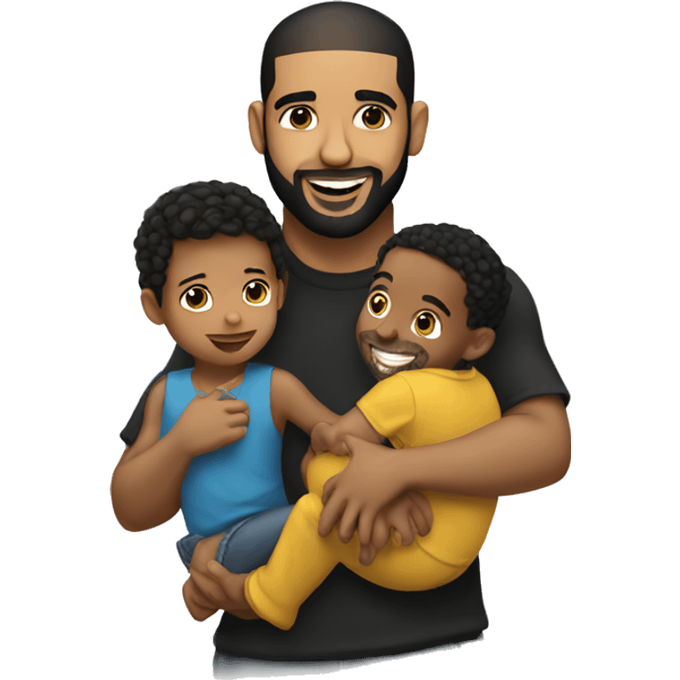 drake holding kids emoji