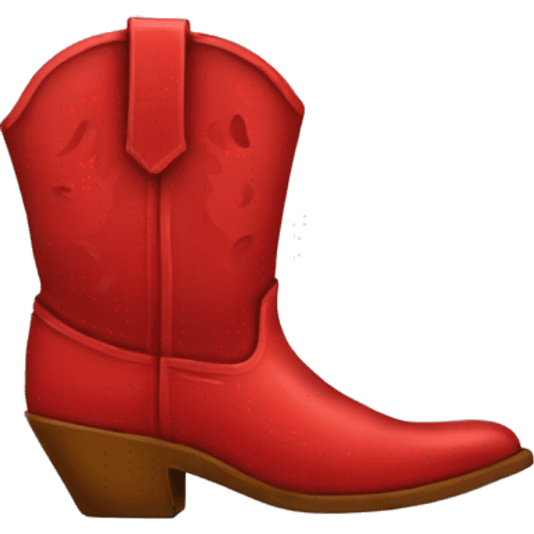 Red Cowboy boots  emoji