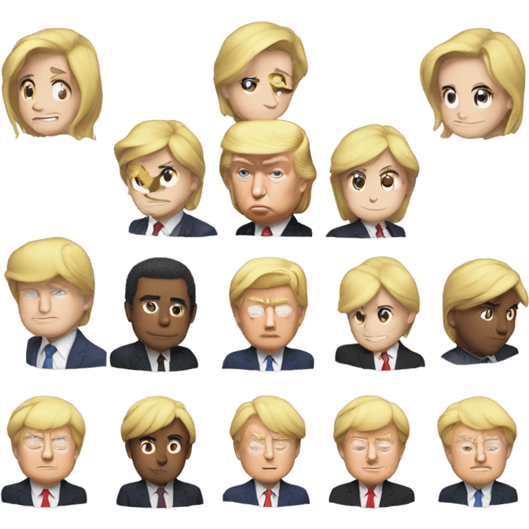 Anime Donald trump emoji