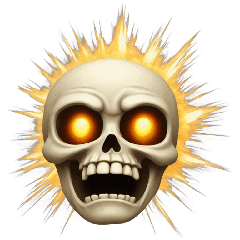 Mindblown skull emoji