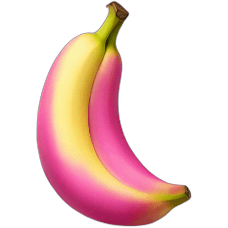 Pink banana emoji