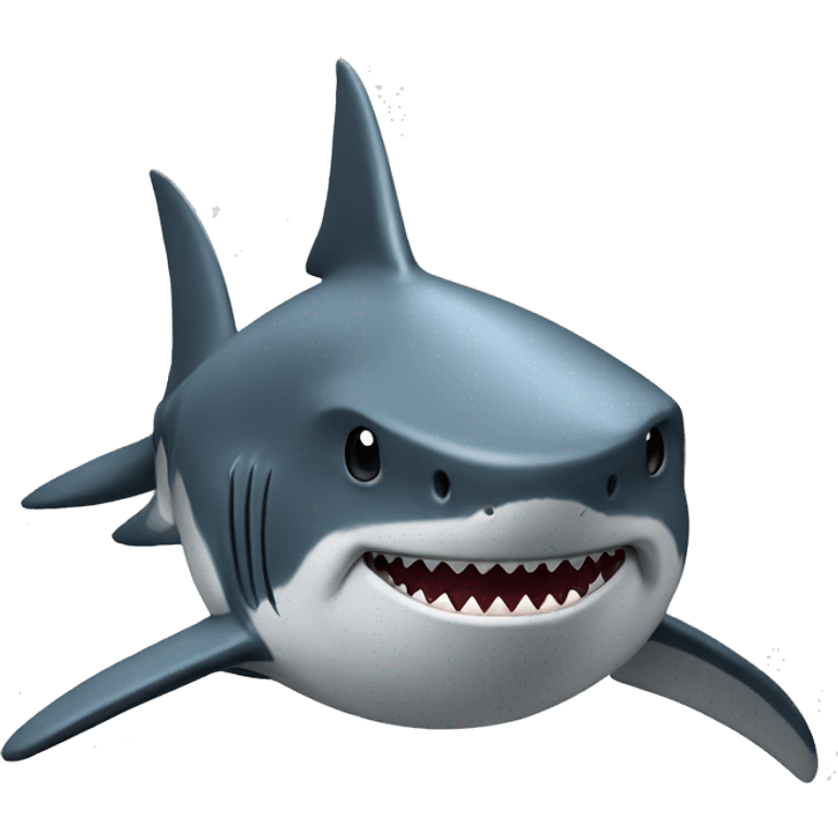 Shark in critical  emoji