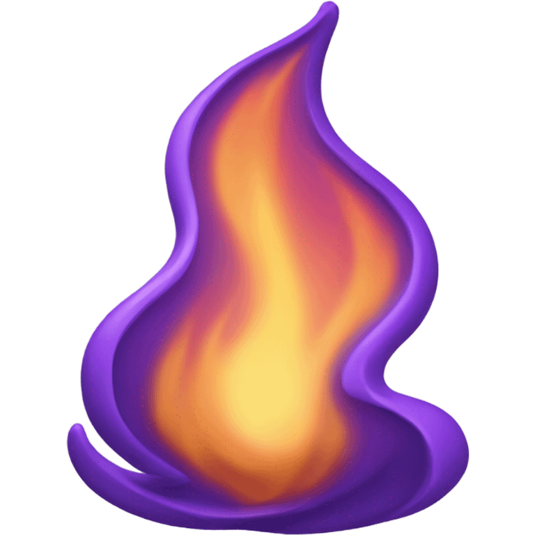 Purple flame emoji  emoji