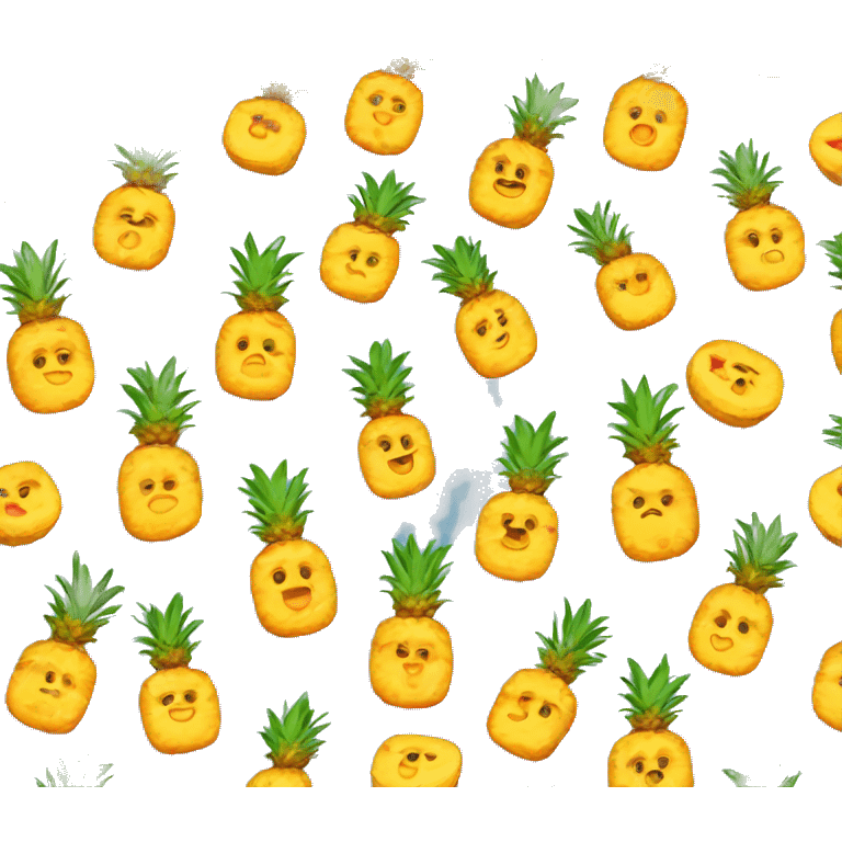 Pineapple upside down cake emoji