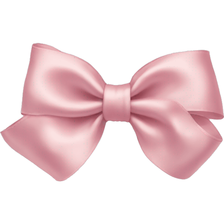 Light pink satin bow emoji