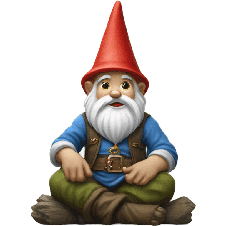 Gnome smoking blunt emoji