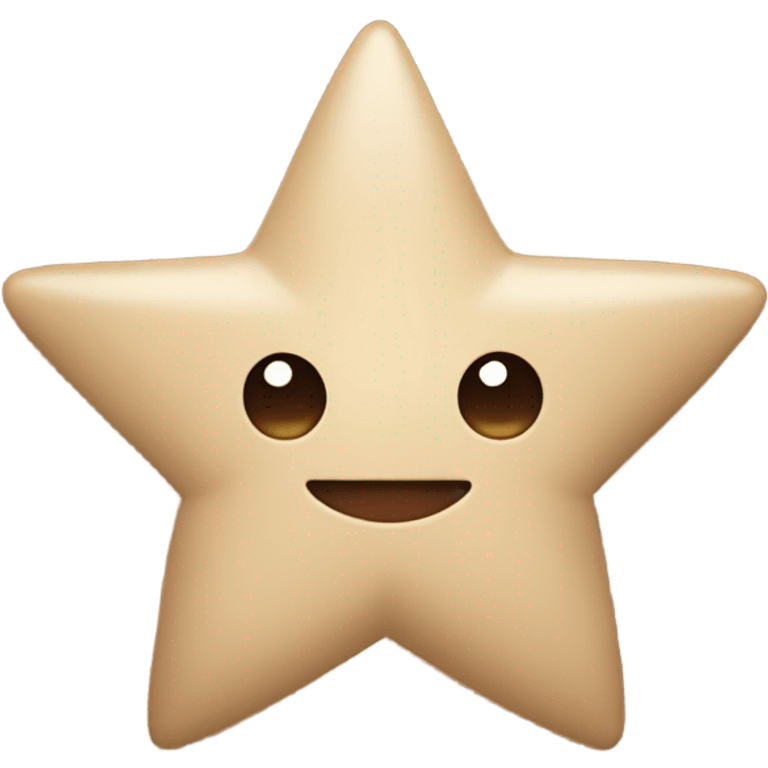 beige star with brown bow emoji