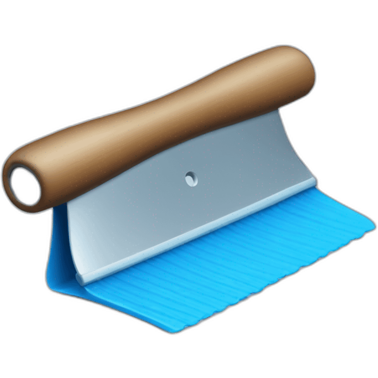 small blue rubber squeegee emoji