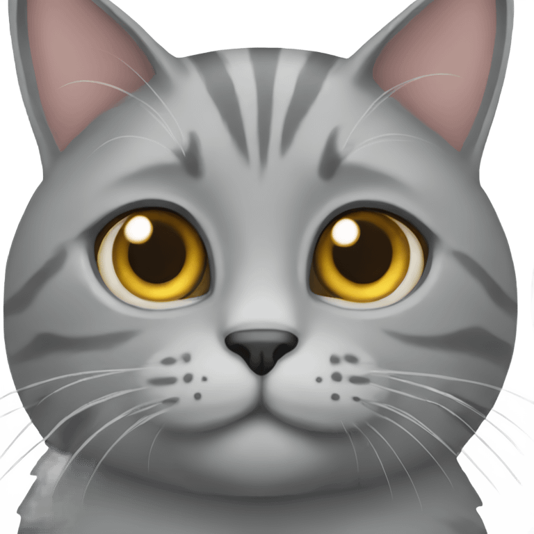 Grey cat emoji