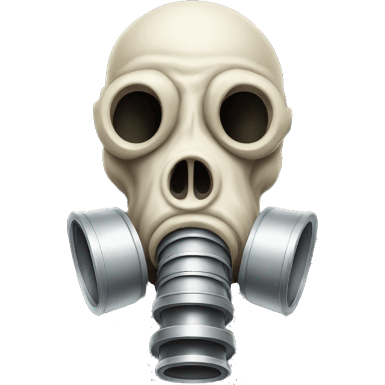 Bone Skull wearing a gas mask emoji