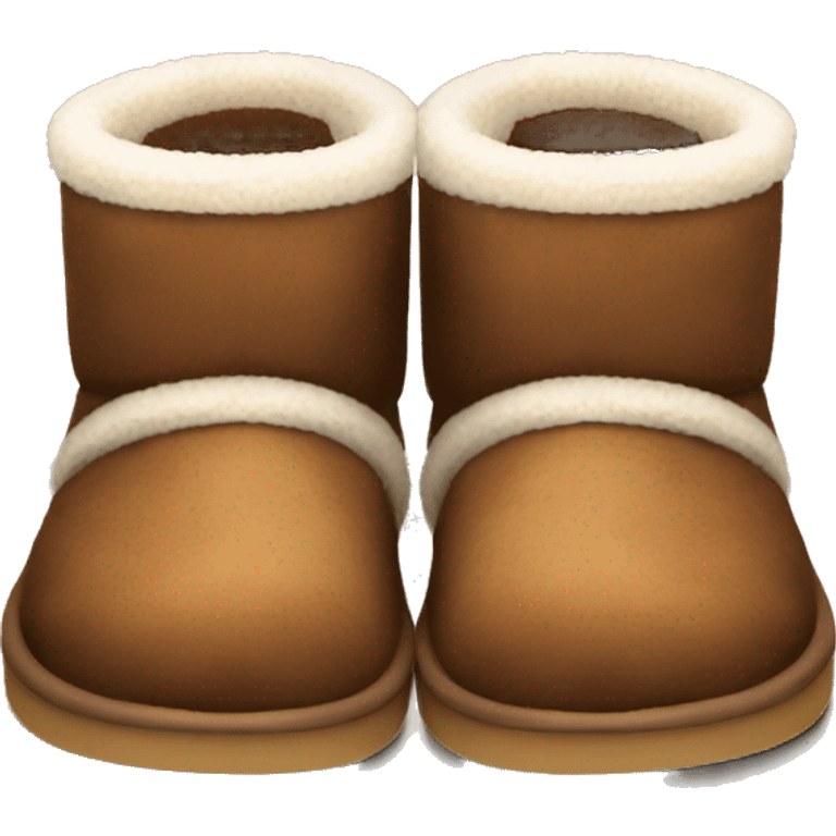 brown cozy ugg slippers emoji