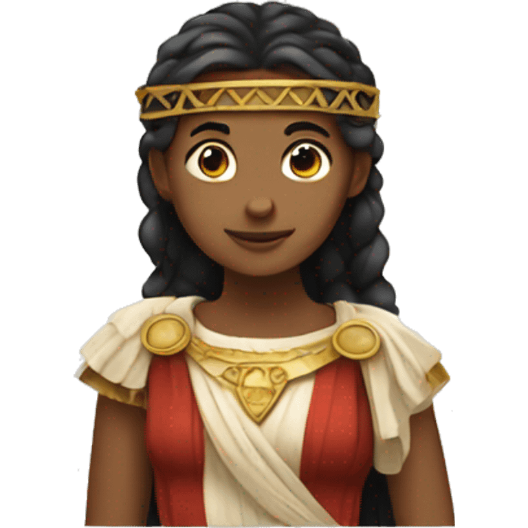 girl wearing ancient roman clothes emoji