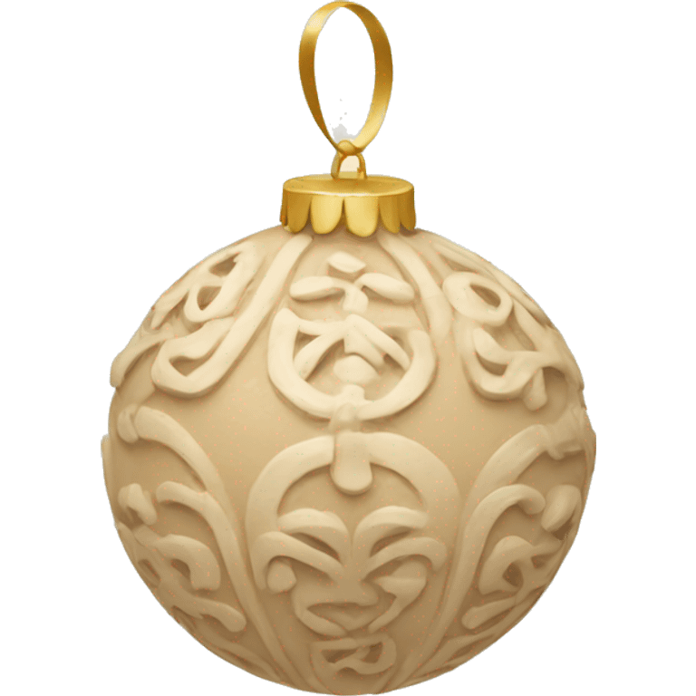 beige ornament emoji