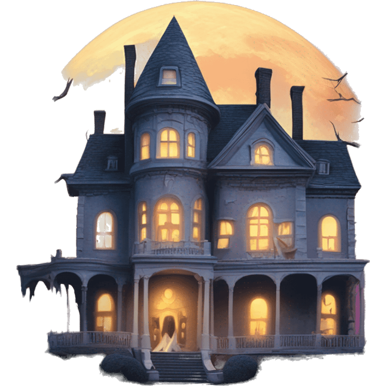 Barbie’s very old run-down frightening dangerous ghost-ridden haunted dream mansion nightmare scenario full harvest moon  emoji