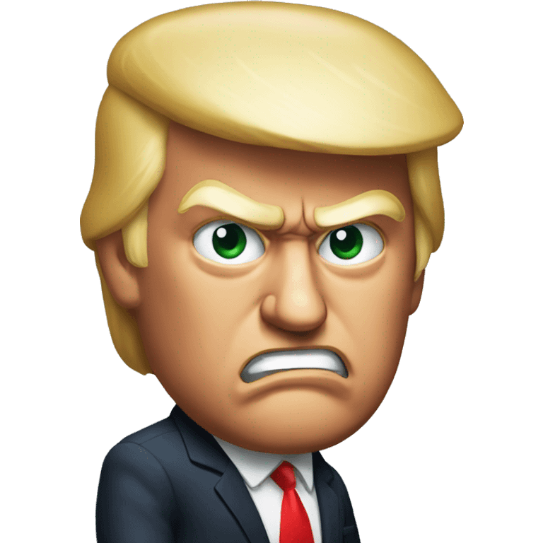 Angry looking trump emoji