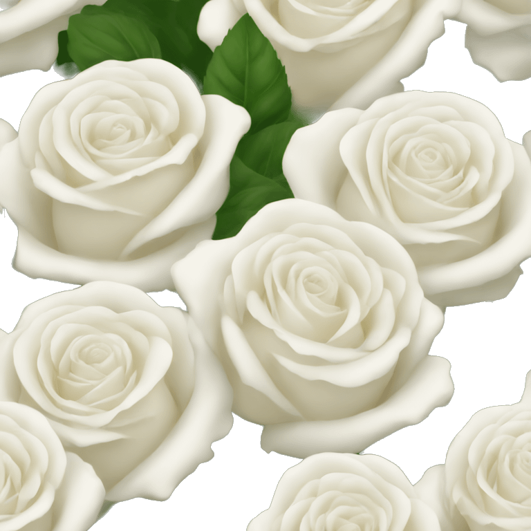 White rose bouquet  emoji