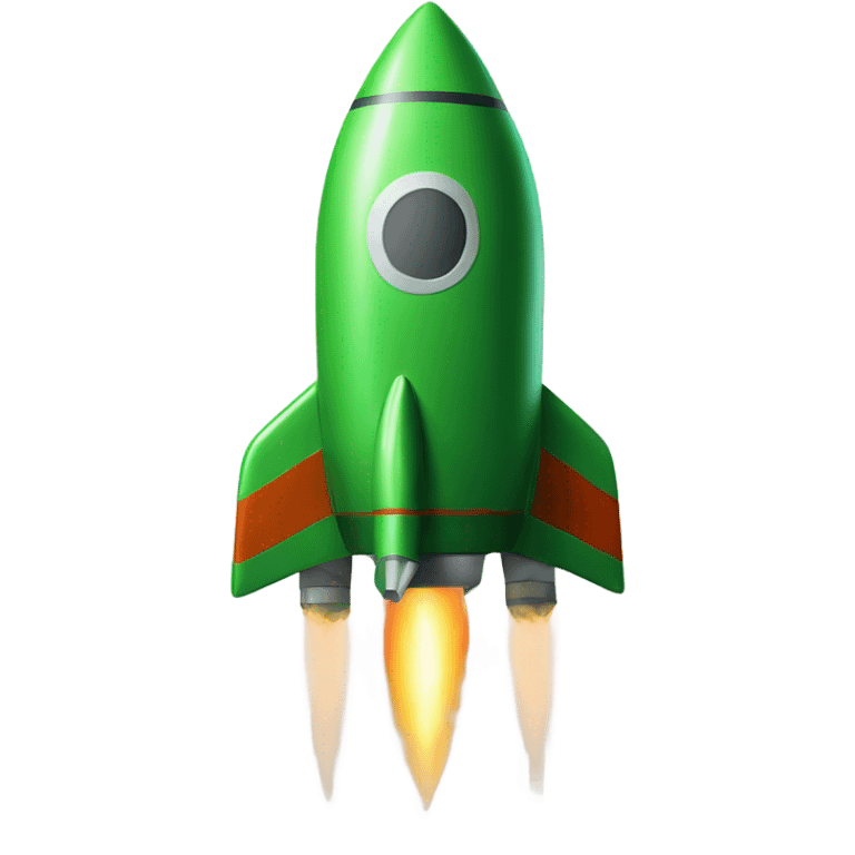 green rocket ship emoji