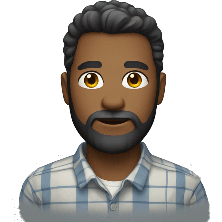 male with beard in shirt emoji