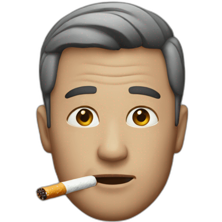 Man with cigarette  emoji