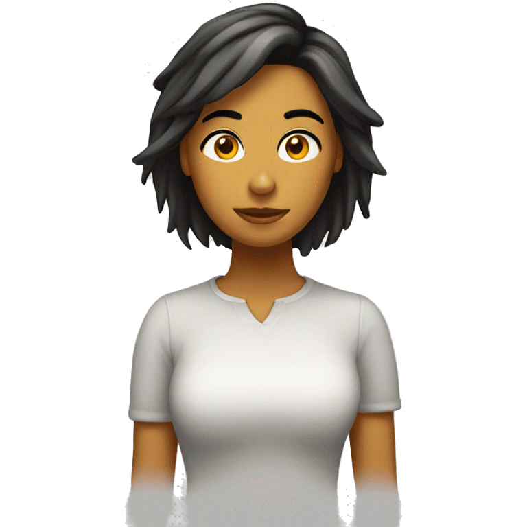 Chica con frío  emoji