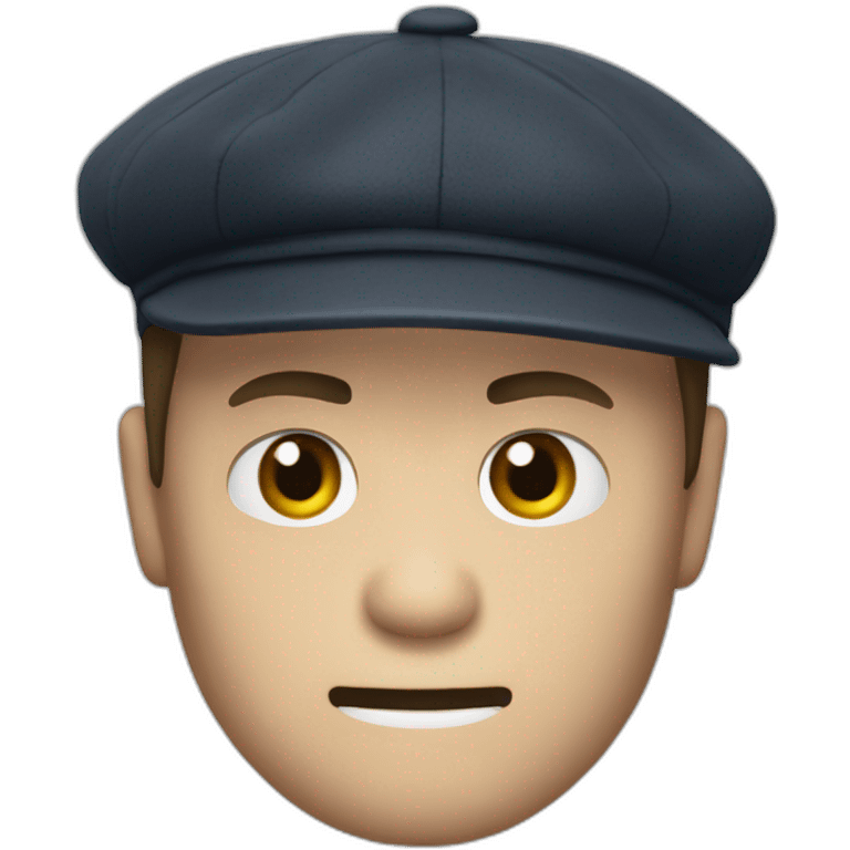 Angry Tommy Shelby with newsboy cap emoji