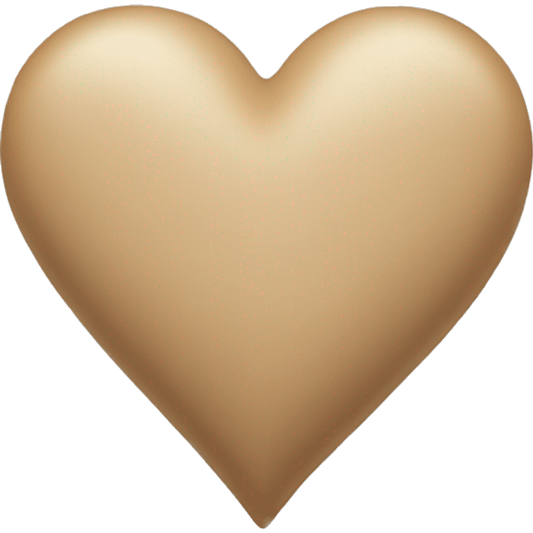 Beige heart emoji