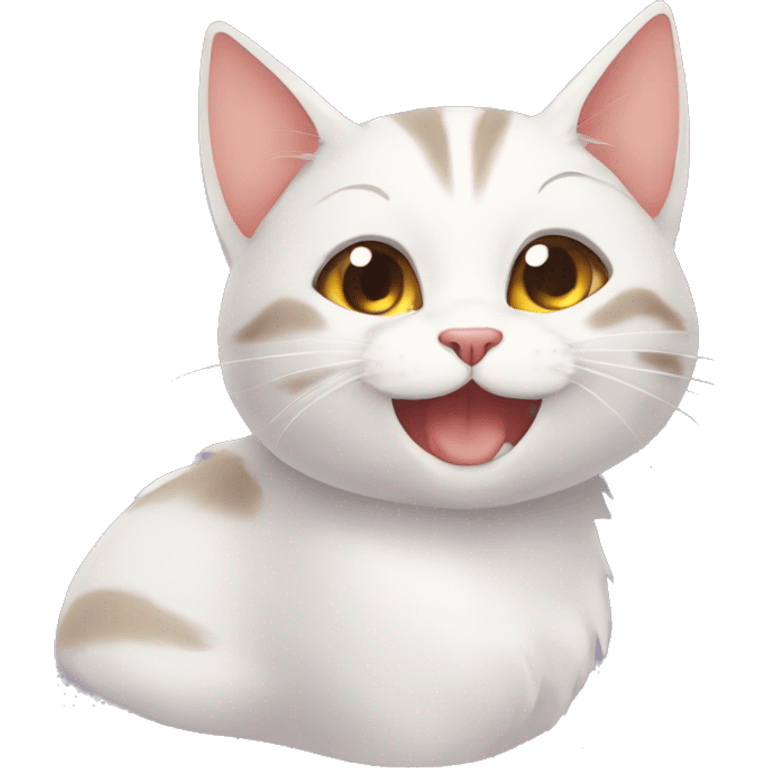 cute cat smile to sirin emoji