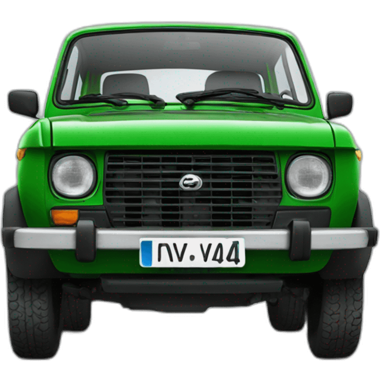 Lada niva in green emoji