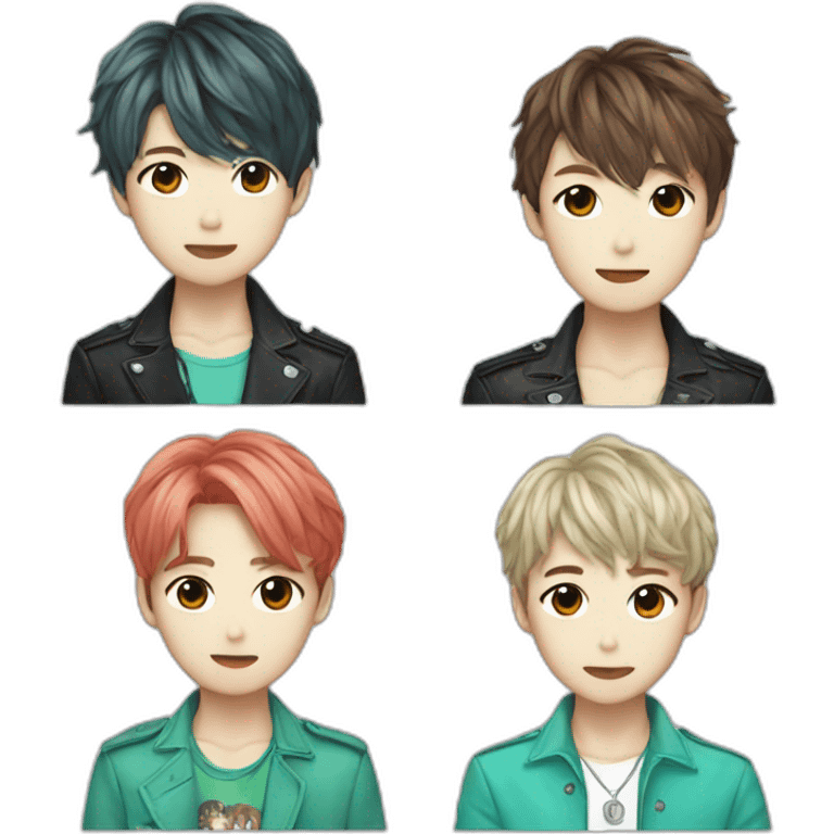 Shinee kpop group emoji