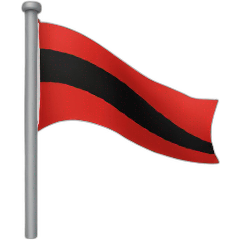 red and black flag emoji