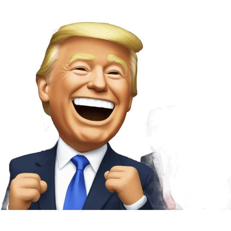 Trump laughing at California  emoji