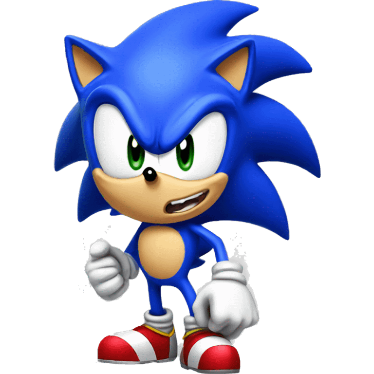 Sonic panting hard emoji