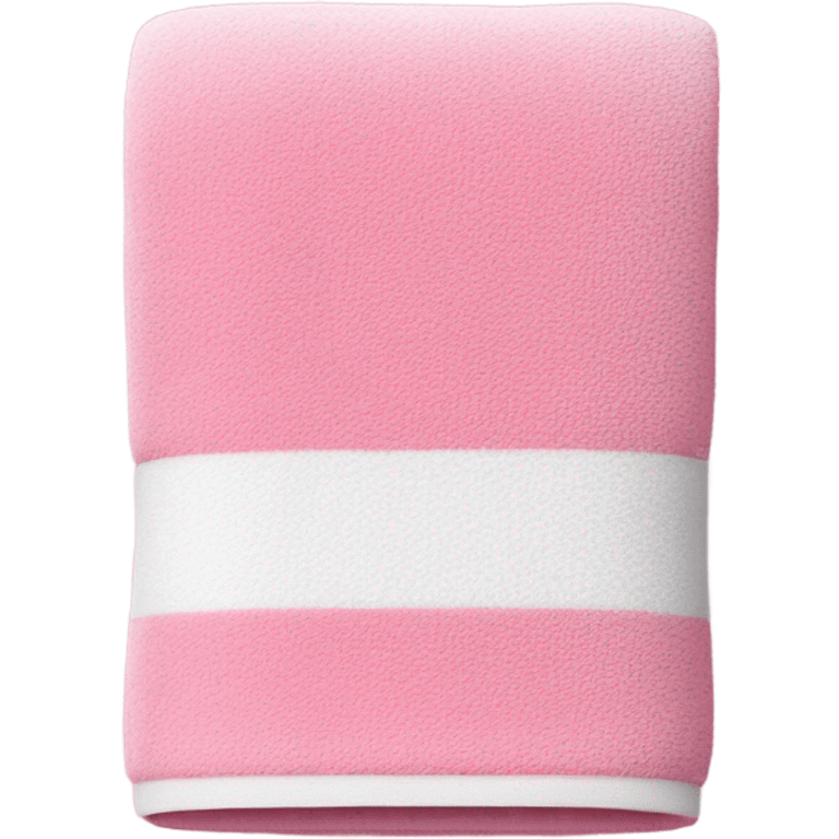 Pink towel mixed with white emoji