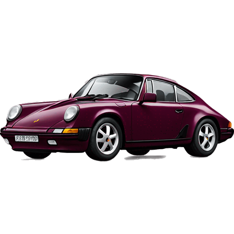 burgandy porsche emoji