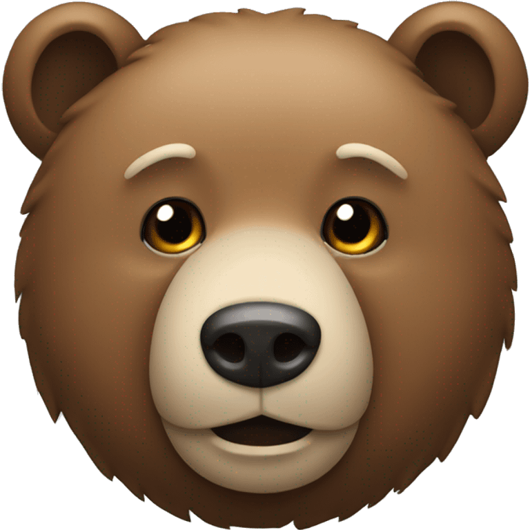 Bear with hands of head emoji