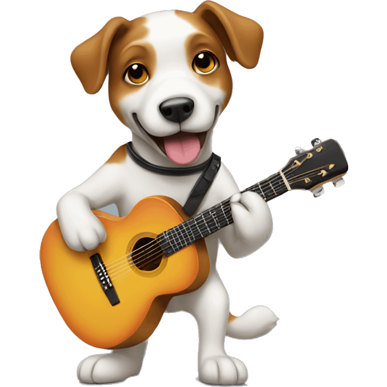 dog play guitar emoji