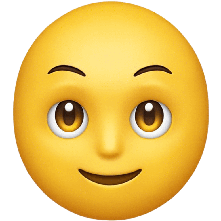 Yellow emoji head facing the left  emoji