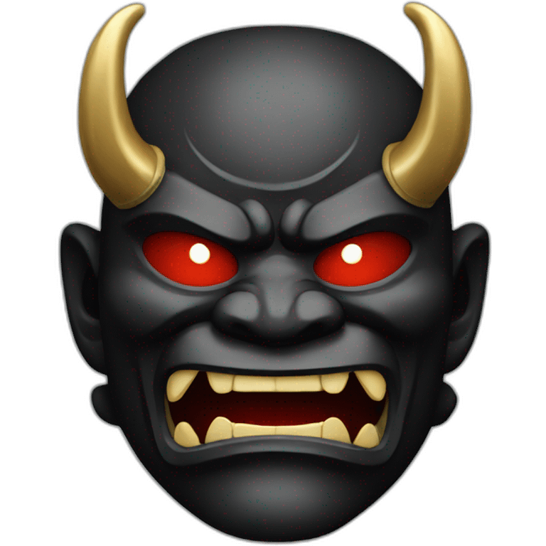 black japanese oni mask emoji