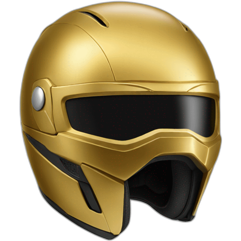 golden motorcyle helmet emoji